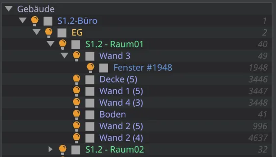 Objekthierarchie und -navigation