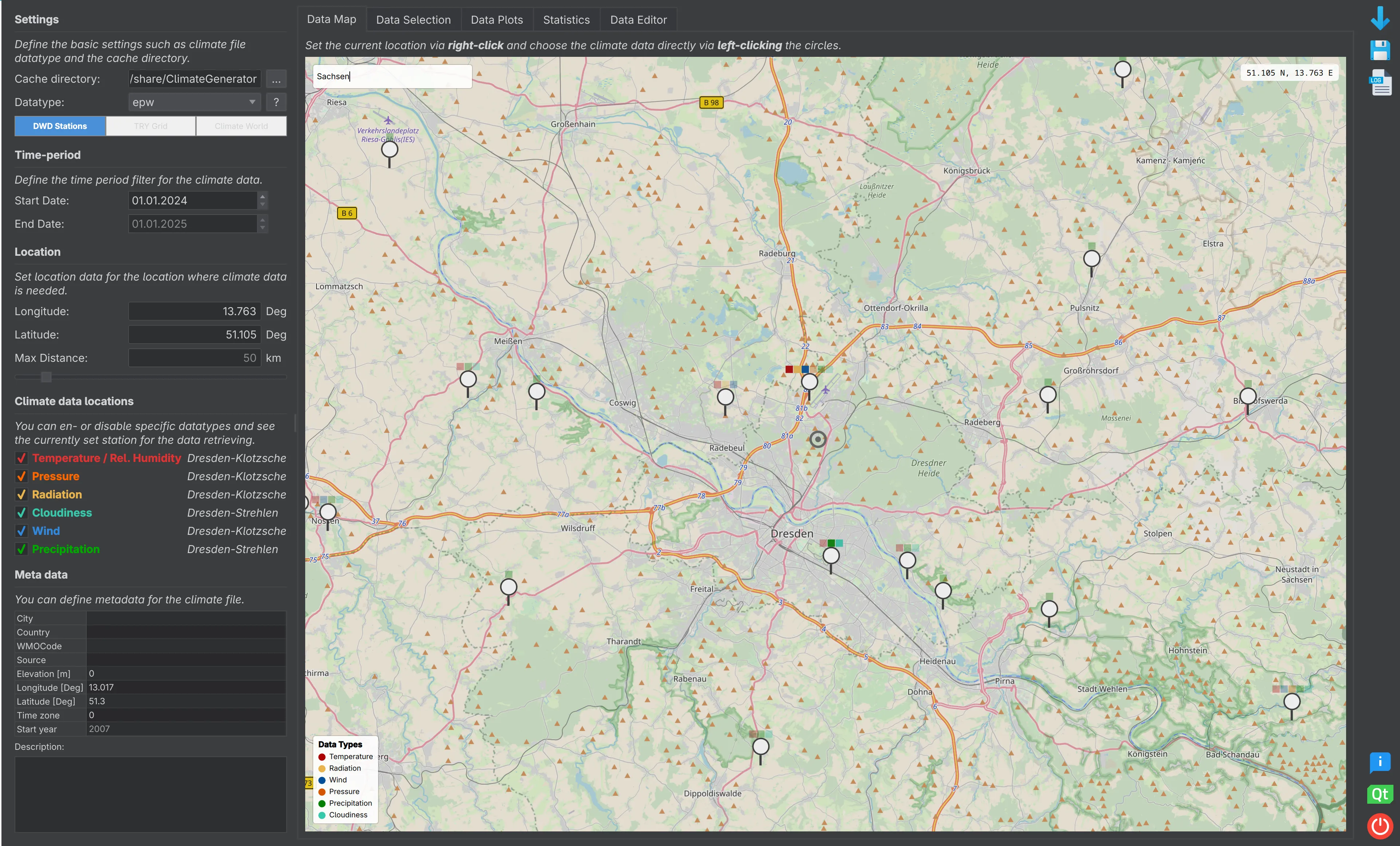 VICUS CLIMATE Kartenansicht