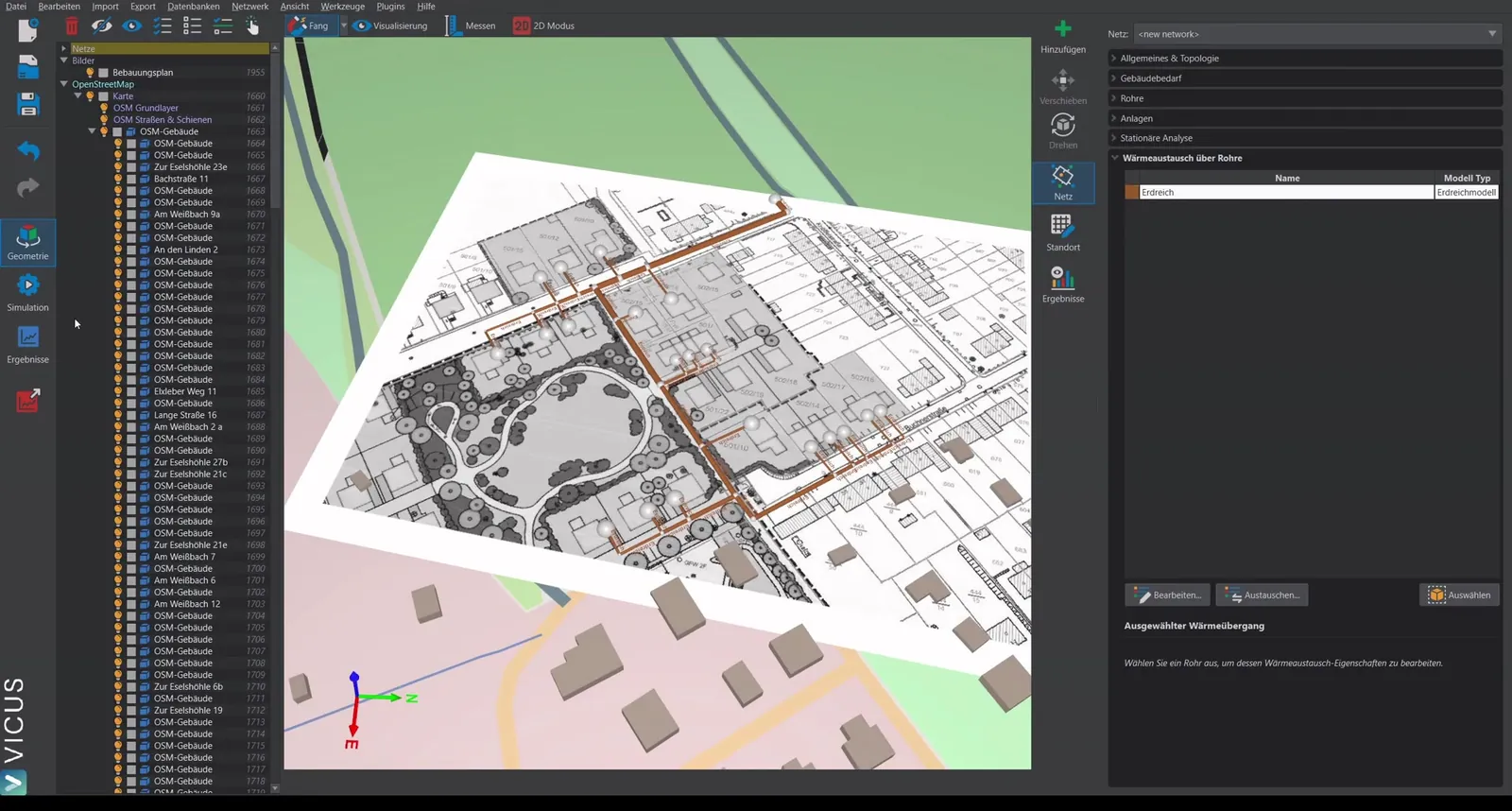 Simulationseinstellungen mit 2 Jahren Simulationsdauer