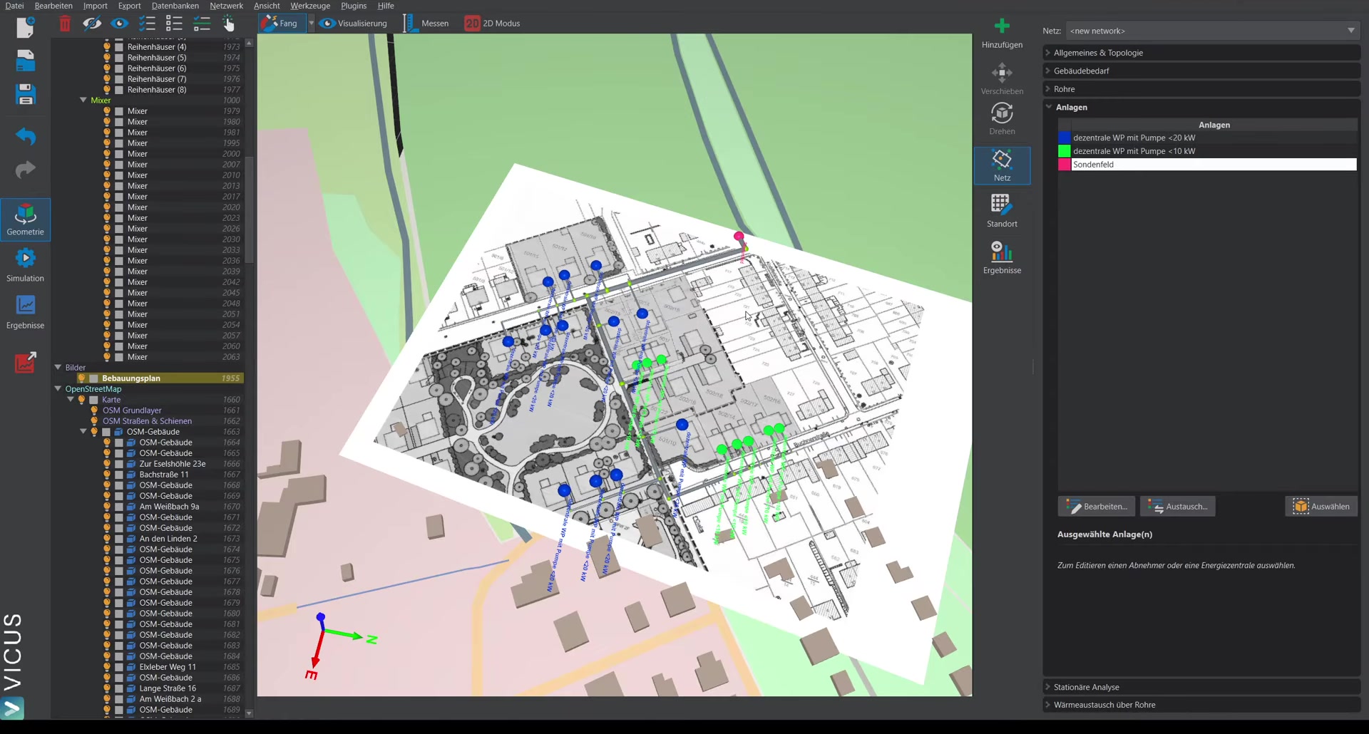 System editor: probe field is replaced with ground heat collector