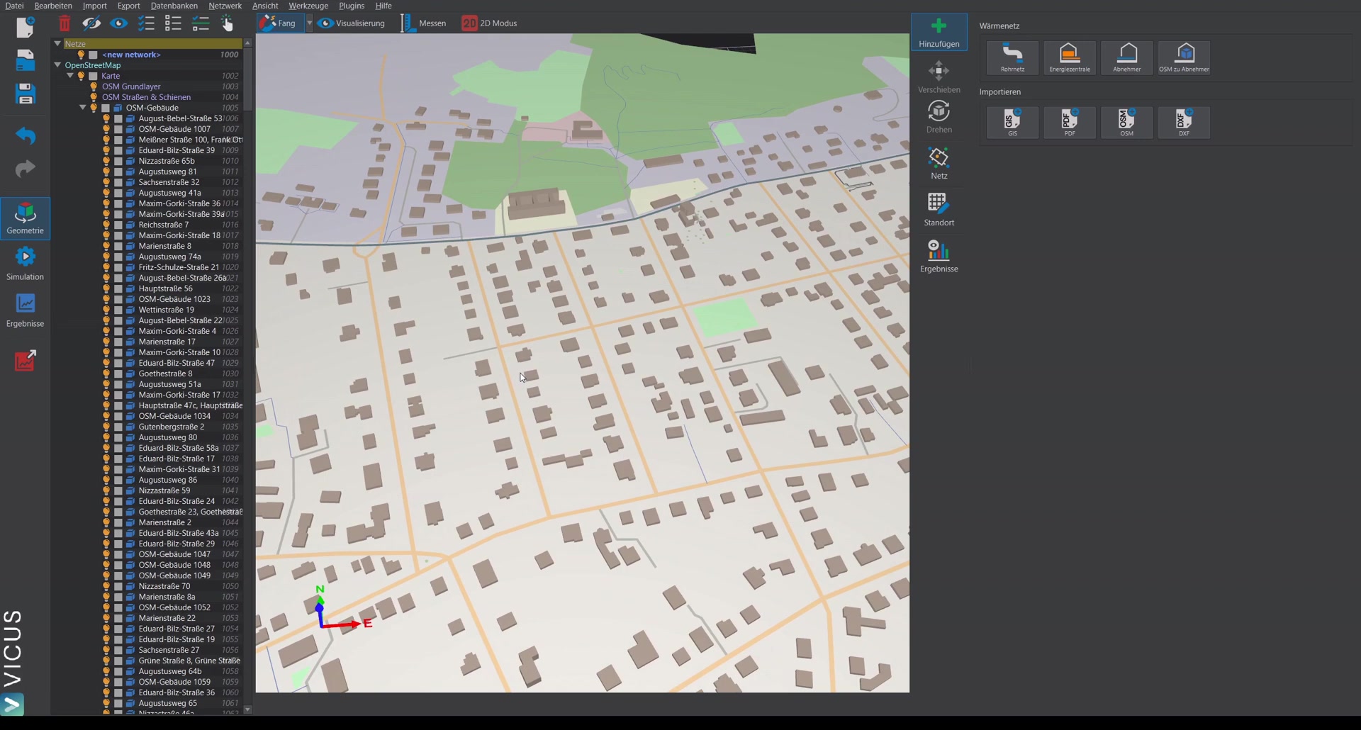 Selection of buildings from OpenStreetMap data to create consumers