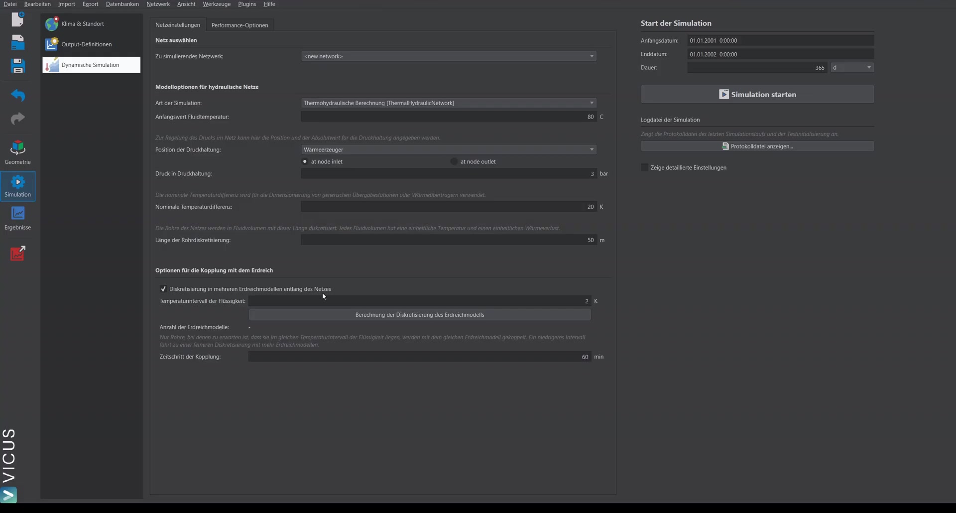 Results view with refresh option during the ongoing simulation